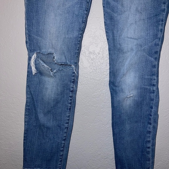 Gap 1969 Women True Skinny Ankle Jeans Distressed - Picture 3 of 7